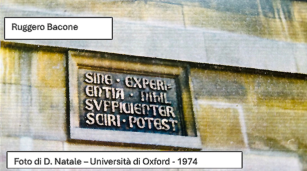 Ruggero Bacone - Foto di D. Natale - Oxford 1974
