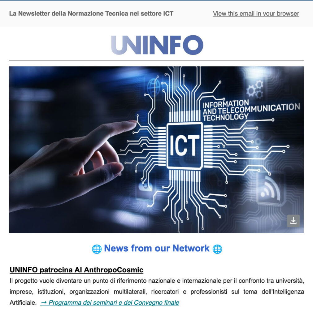UNINFO, UNINFO patrocina Al AnthropoCosmic